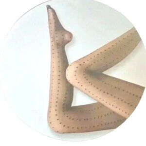 Massini NWT Sheer Dot Tights Black 920 921